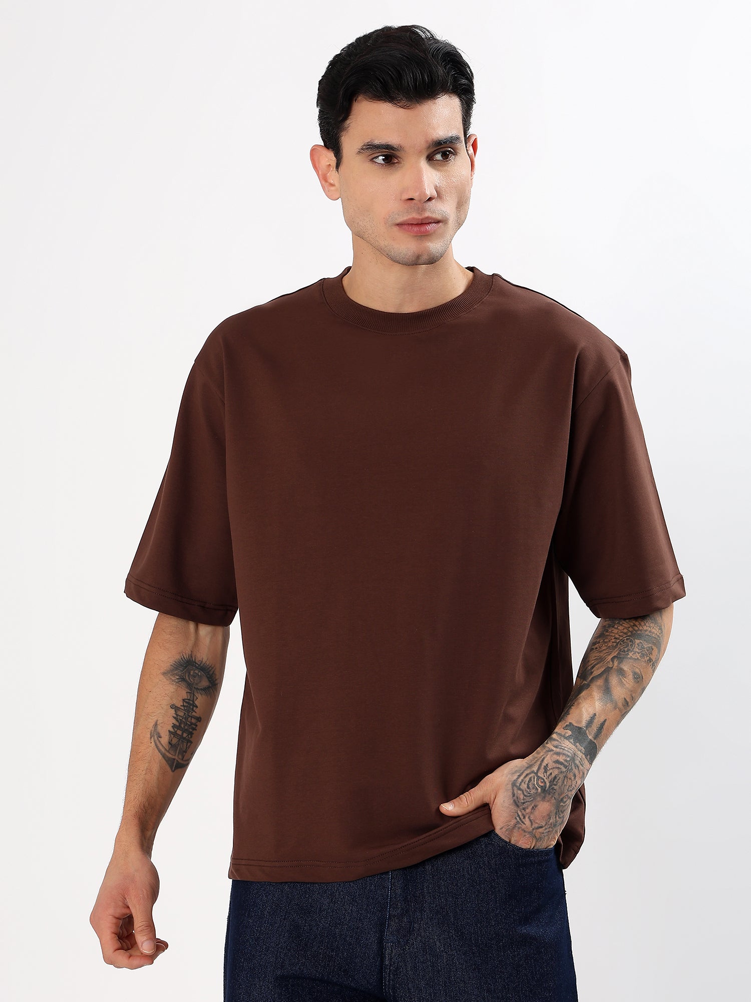 RUUSAAO   CREW NECK  OVERSIZED TSHIRT
