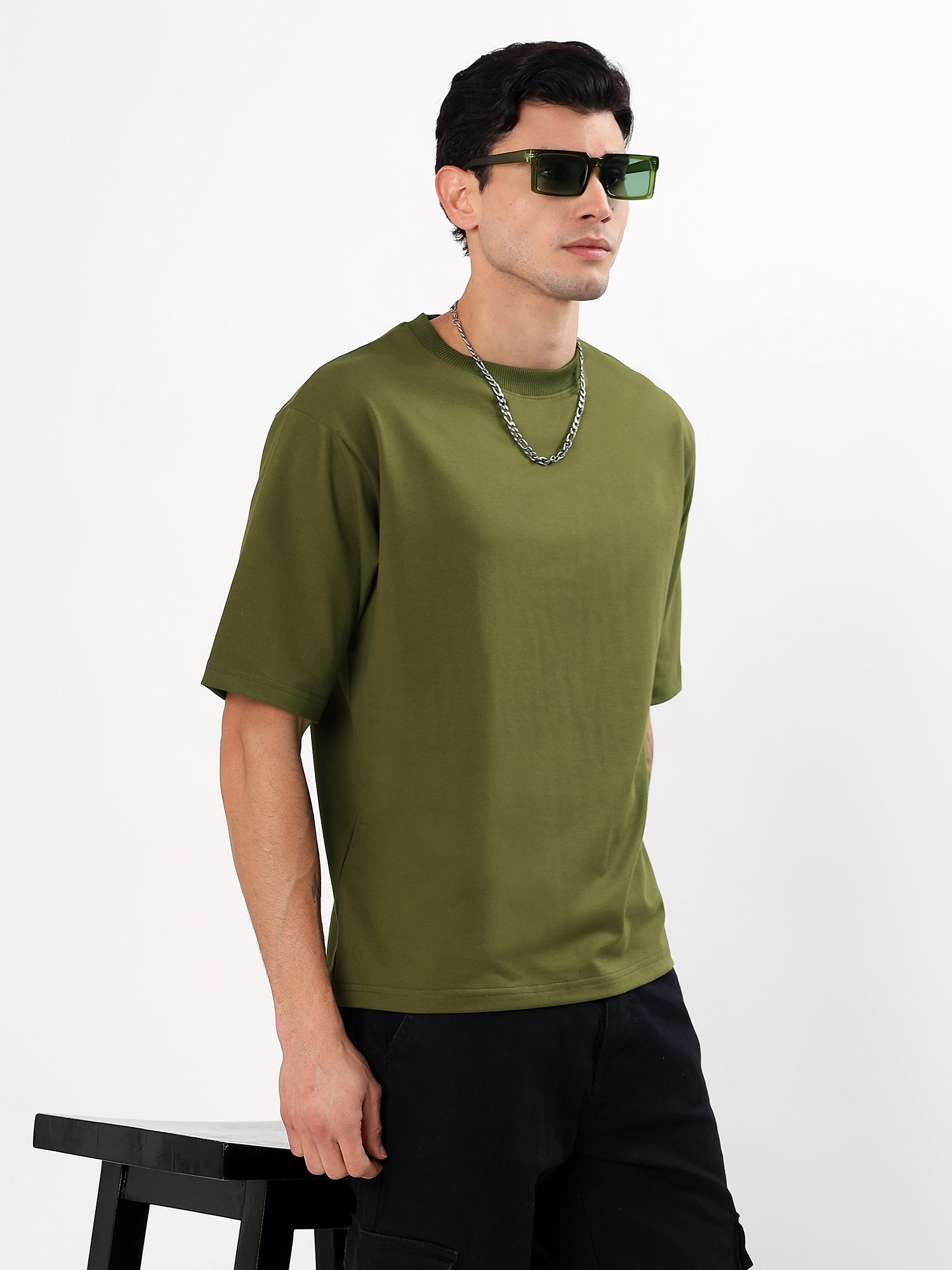RUUSAAO   CREW NECK  OVERSIZED TSHIRT