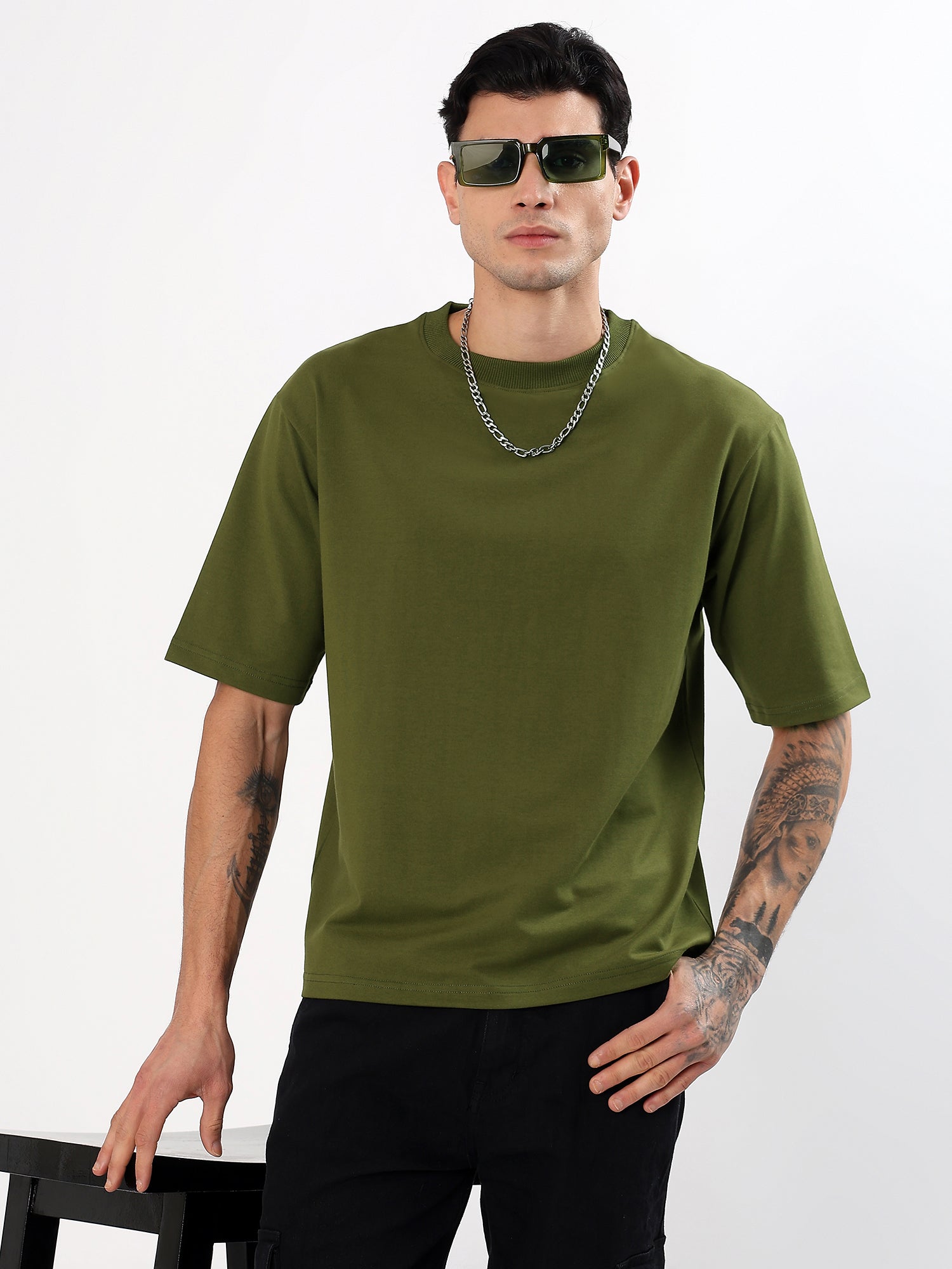 RUUSAAO   CREW NECK  OVERSIZED TSHIRT